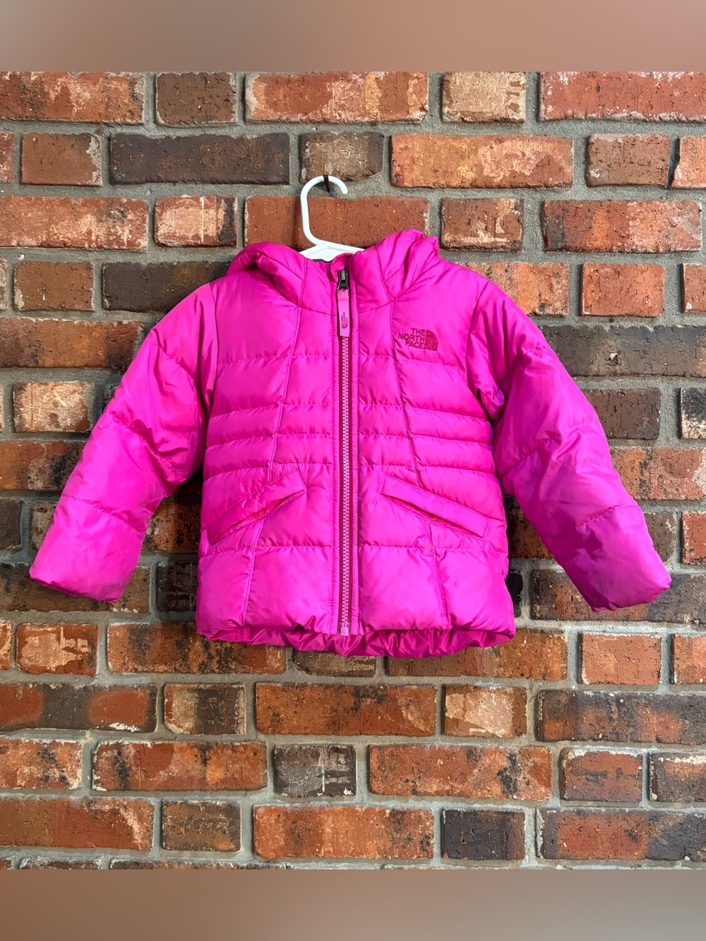 The North Face toddler girls moondoggy 2.0 down jacket pink 3T